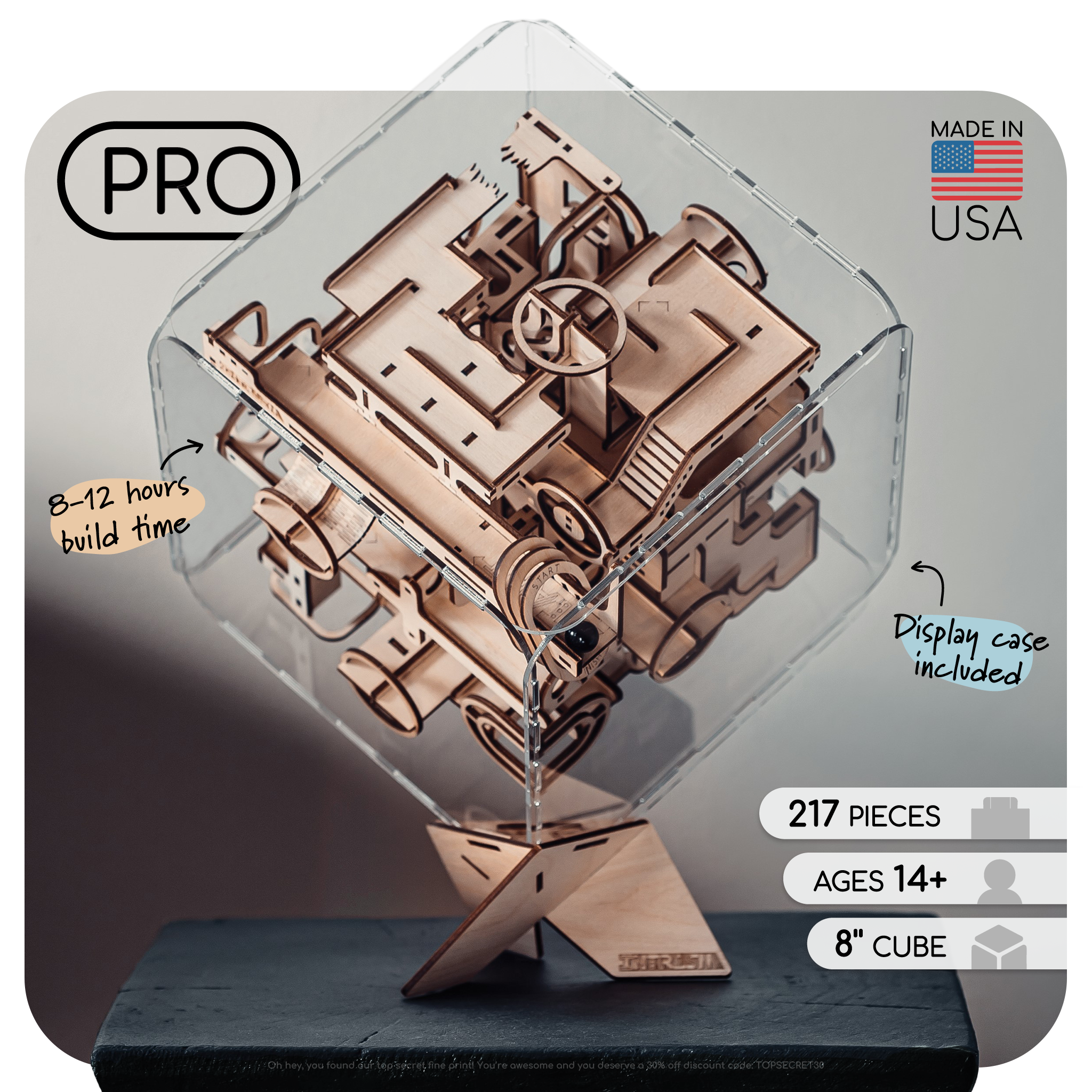 Intrism Pro 3D Wooden Puzzle for Adults