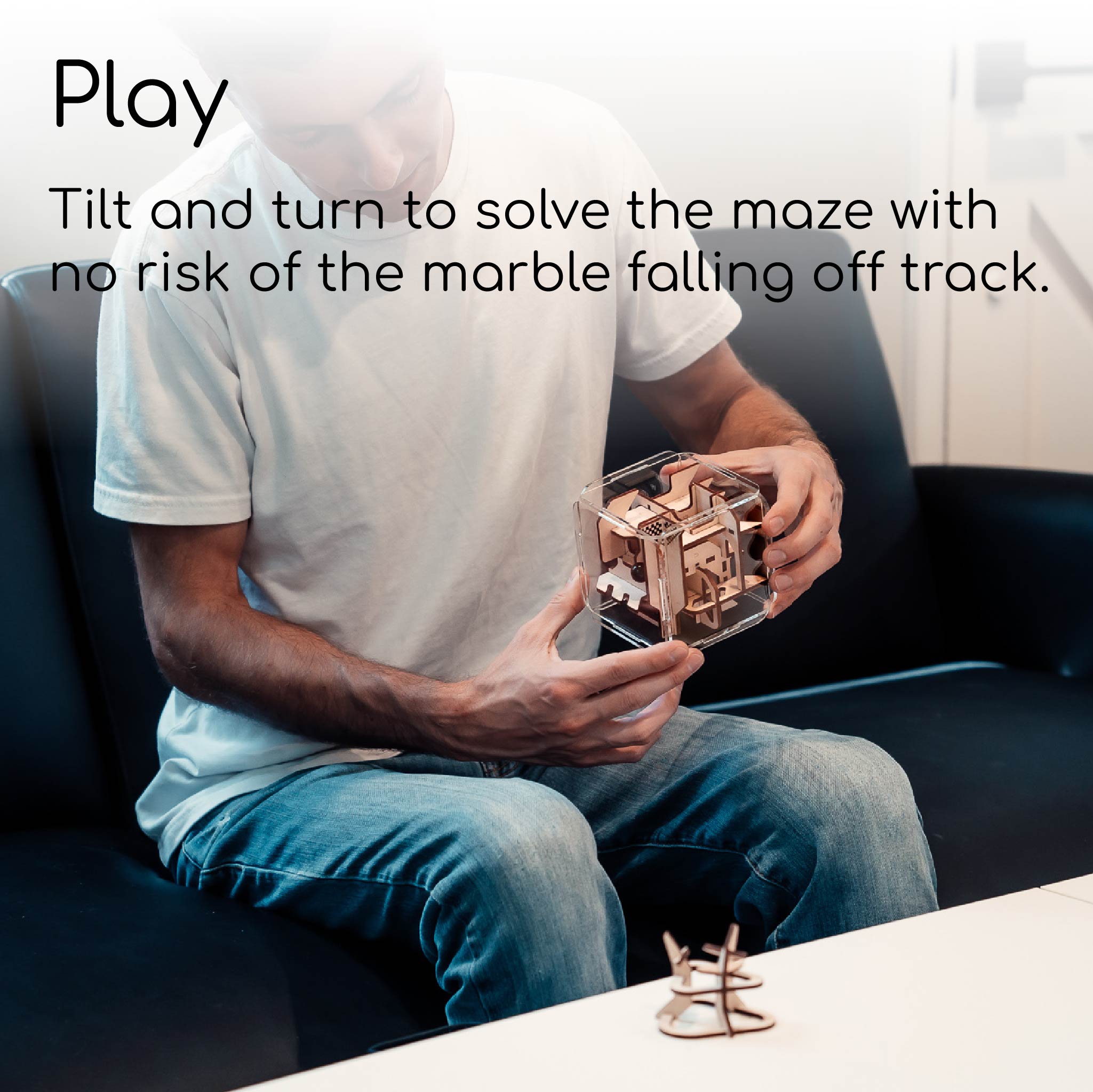 wooden marble maze toy