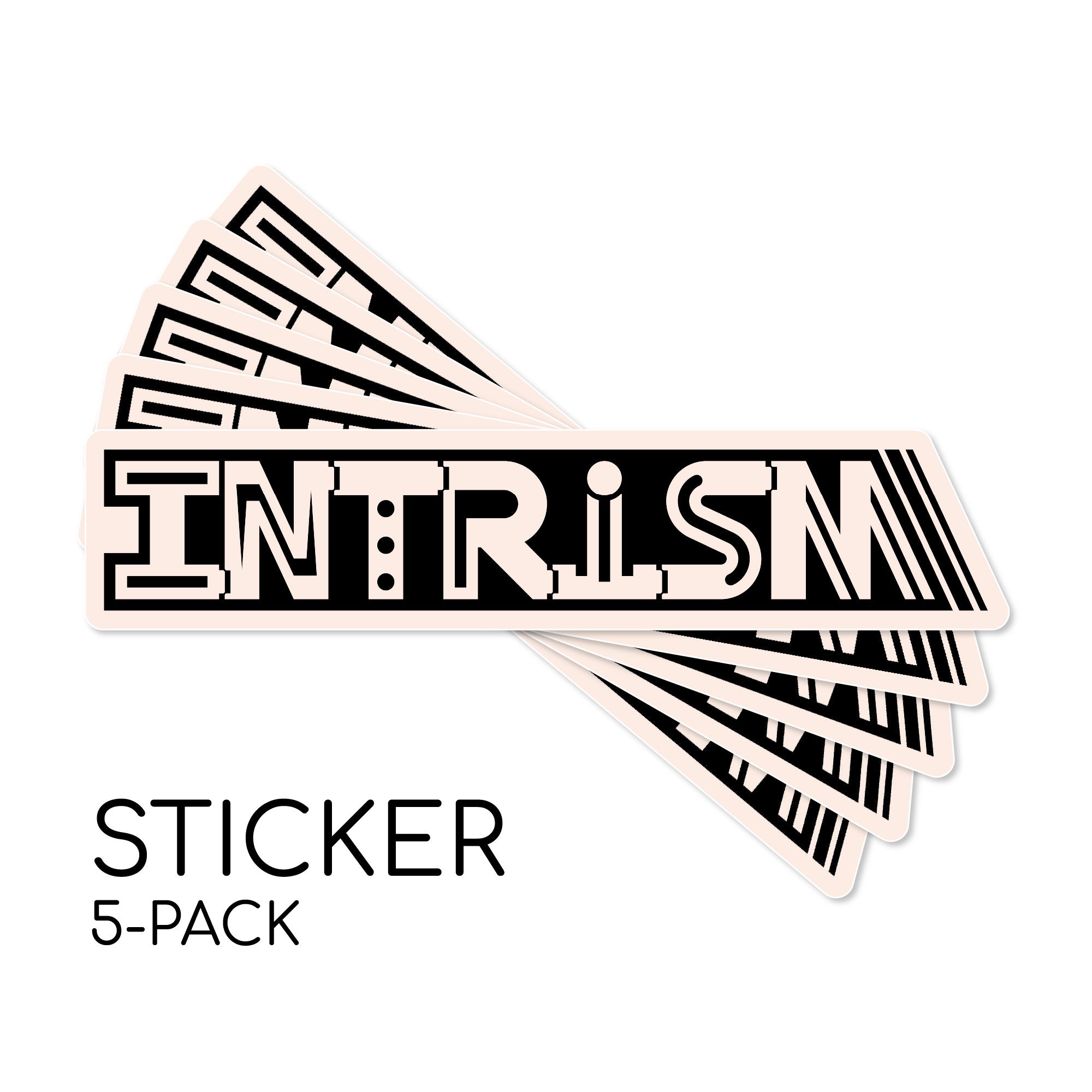 5 Pack of Intrism Stickers